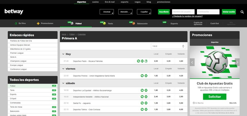 betway colombia