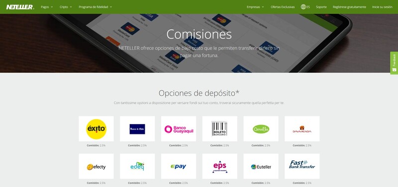 comisiones neteller apuestas